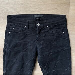 Isabel Marant Geometric Patchwork Skinny Jeans